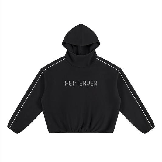 Unisex Boxy Piping Fleece Hoodie