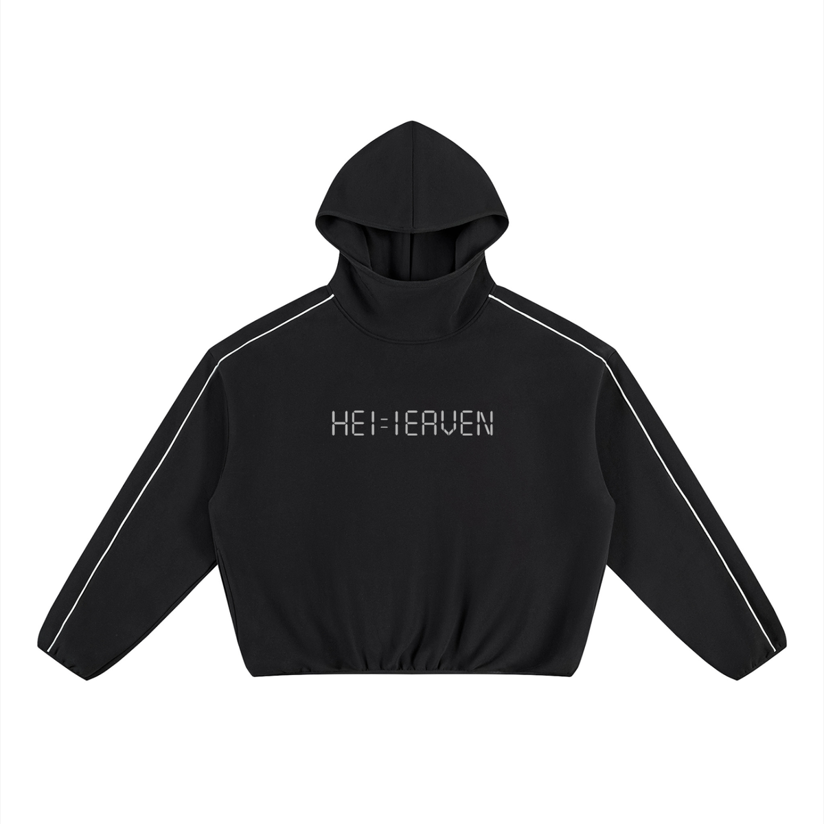 Unisex Boxy Piping Fleece Hoodie