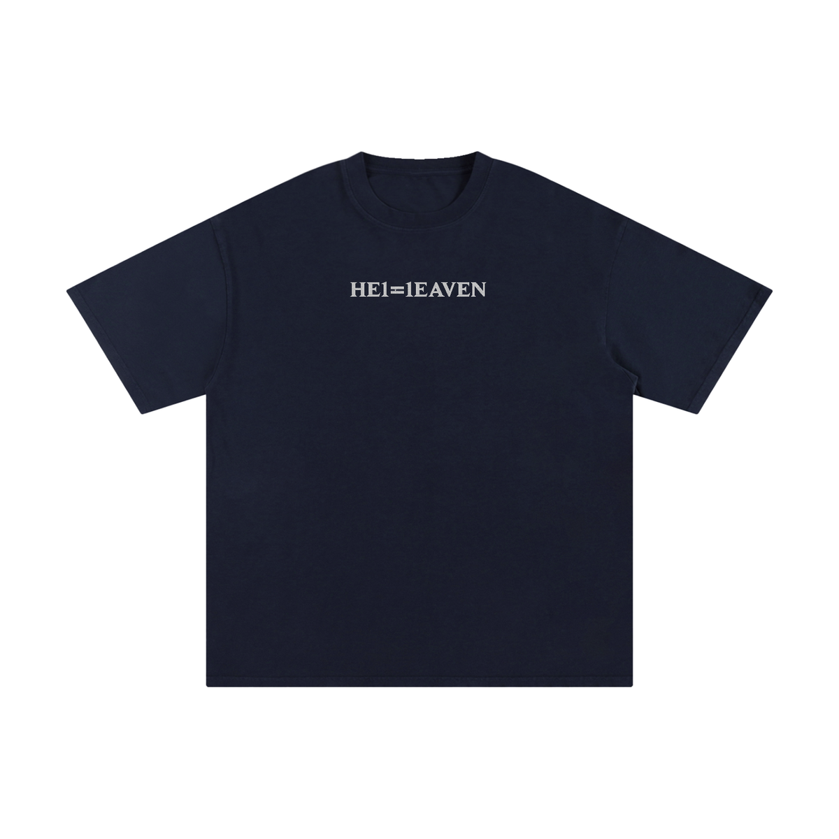 HE1=1EAVEN Embroidered Unisex Pure Cotton T-Shirt