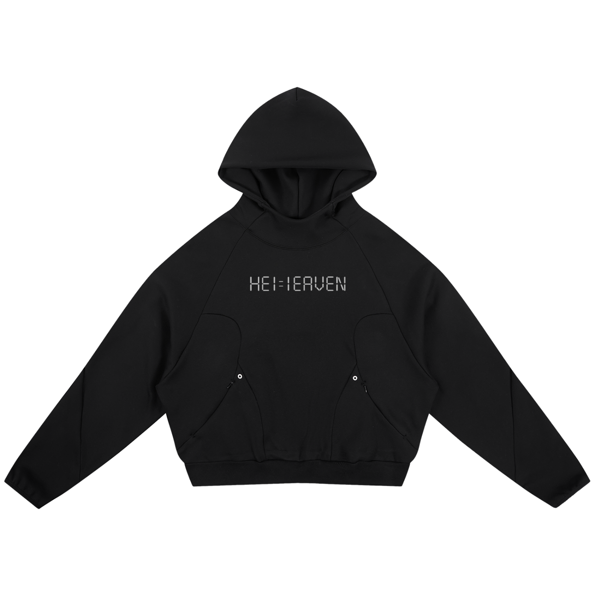 HE1=1EAVEN Curved Panel Raglan Hoodie